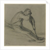 Seated Peasant Resting on a Hoe by Jean-François Millet