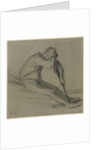 Seated Peasant Resting on a Hoe by Jean-François Millet