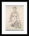 Seated Peasant Woman, c. 1885 by Léon Augustin Lhermitte