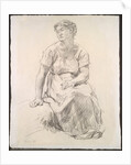 Seated Peasant Woman, c. 1885 by Léon Augustin Lhermitte