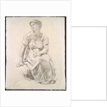 Seated Peasant Woman, c. 1885 by Léon Augustin Lhermitte