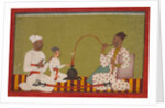 Seated Prince Smoking a Hookah, c, 1710-1715 by Unknown