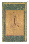 Seated Scholar, Border Fragment from the Teheran/Berlin album, c. 1605-1610 by Unknown