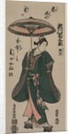 Segawa Kikunojo Holding an Umbrella, c. early 1760s by Torii Kiyomitsu