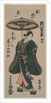 Segawa Kikunojo Holding an Umbrella, c. early 1760s by Torii Kiyomitsu