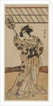 Segawa Kikunojo II as the Referee of a Wrestling Match, c. late 1770s by Katsukawa Shunsho