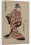 Segawa Michinosuke Wearing a Padded Plaid Robe, c. 1805 by Utagawa Toyokuni