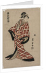 Segawa Michinosuke Wearing a Padded Plaid Robe, c. 1805 by Utagawa Toyokuni