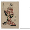 Segawa Michinosuke Wearing a Padded Plaid Robe, c. 1805 by Utagawa Toyokuni