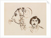 Self-Portrait with Portrait of Delacroix, c. 1845 by George Sand