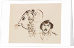 Self-Portrait with Portrait of Delacroix, c. 1845 by George Sand