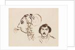 Self-Portrait with Portrait of Delacroix, c. 1845 by George Sand