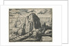Set of 4 Landscapes: No. 4 - Cliff on the Seashore by Hendrick Goltzius