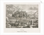 Seven Views in Salzburg and Berchtesgaden: Monday: Rosenecker Garden Salzburg, 1823 by Ferdinand Olivier