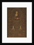 Shakyamuni Triad with the Sixteen Protectors of the Great Wisdom Sutra, 1300s by Unknown