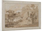 Sheep and Cows, 1790s by Giovanni Domenico Tiepolo