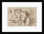 Sheet of Sketches, 1819 by Théodore Géricault