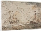 Ships at Sea, 17th century by Ludolf Backhuysen