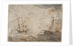 Ships at Sea, 17th century by Ludolf Backhuysen