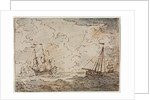 Ships at Sea, 17th century by Ludolf Backhuysen