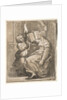Sibyl Reading with a Child Holding a Torch, 1518-27 by Ugo da Carpi