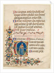 Single Leaf Excised from a Choir Psalter: Initial E[xultate Deo] with King David Playing?, c 1408 by Unknown
