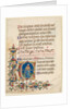 Single Leaf Excised from a Choir Psalter: Initial E[xultate Deo] with King David Playing?, c 1408 by Unknown