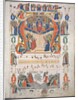 Single Leaf Excised from an Antiphonary: Inital A[spiciens a longe] with Christ in Majesty by Unknown