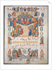 Single Leaf Excised from an Antiphonary: Inital A[spiciens a longe] with Christ in Majesty by Unknown