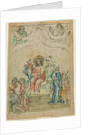 Single Leaf from a 'Biblia Pauperum': Christ Carrying the Cross, c. 1410 by Unknown