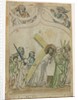 Single Leaf from a 'Biblia Pauperum': Christ Crowned with Thorns, c. 1410 by Unknown