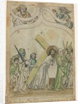 Single Leaf from a 'Biblia Pauperum': Christ Crowned with Thorns, c. 1410 by Unknown