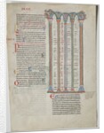 Single Leaf from a Decretum by Gratian: Quadruple Arcade with Concordance…, c. 1160-1165 by Unknown