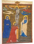 Single Leaf from a Missal: The Crucifixion, c. 1390 by Nicolò da Bologna (attributed to)