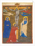 Single Leaf from a Missal: The Crucifixion, c. 1390 by Nicolò da Bologna (attributed to)