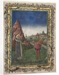 Single Leaf from a Missal: Two Male Saints, late 1400s by Unknown