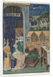 Single Miniature Excised from Boccaccio's Des Cleres et nobles femmes: Queen Medusa…, c. 1470 by Maître François (circle of)