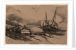 Six Marines: Couverture, Une Grève, 1833 by Eugène Isabey