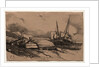 Six Marines: Couverture, Une Grève, 1833 by Eugène Isabey