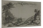 Six Views of Heidelberg Castle: Cover, Hunting Scene, 1820 by Ernst Fries