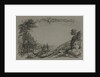 Six Views of Heidelberg Castle: Cover, Hunting Scene, 1820 by Ernst Fries