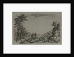 Six Views of Heidelberg Castle: Cover, Hunting Scene, 1820 by Ernst Fries