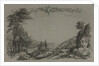 Six Views of Heidelberg Castle: Cover, Hunting Scene, 1820 by Ernst Fries