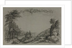 Six Views of Heidelberg Castle: Cover, Hunting Scene, 1820 by Ernst Fries