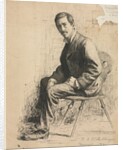 Sketch of Professor Mowotny, 1881 by Robert A. Eichelberger