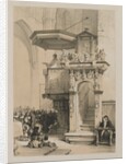 Sketches in Belgium and Germany, Volume I: Pulpit in the Cathedral of Treves, 1840 by Louis Haghe