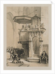 Sketches in Belgium and Germany, Volume I: Pulpit in the Cathedral of Treves, 1840 by Louis Haghe