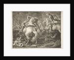Skirmish between Prussian and Hungarian Hussars by Georg Philipp I Rugendas
