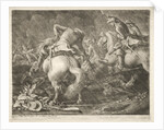 Skirmish between Prussian and Hungarian Hussars by Georg Philipp I Rugendas