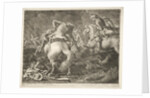 Skirmish between Prussian and Hungarian Hussars by Georg Philipp I Rugendas
